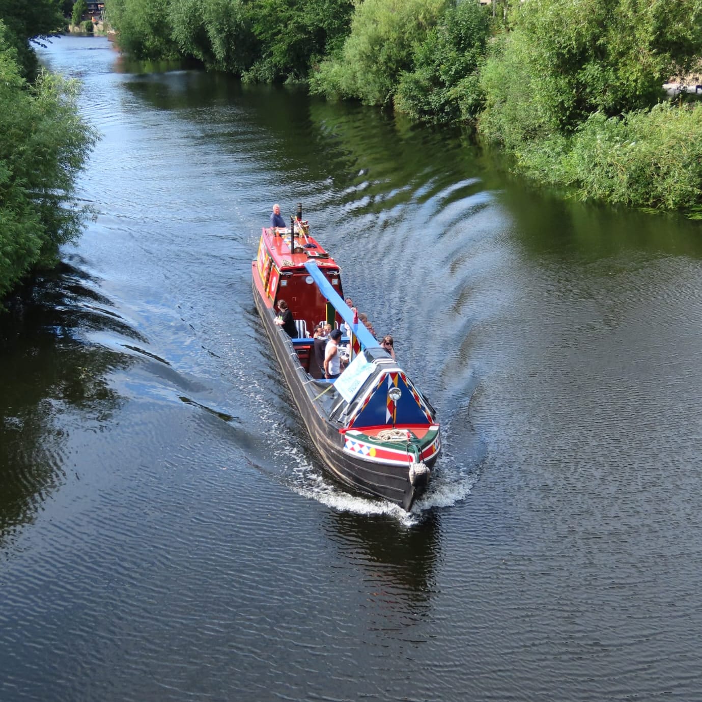 Historic narrowboat Apollo on a charter trip
